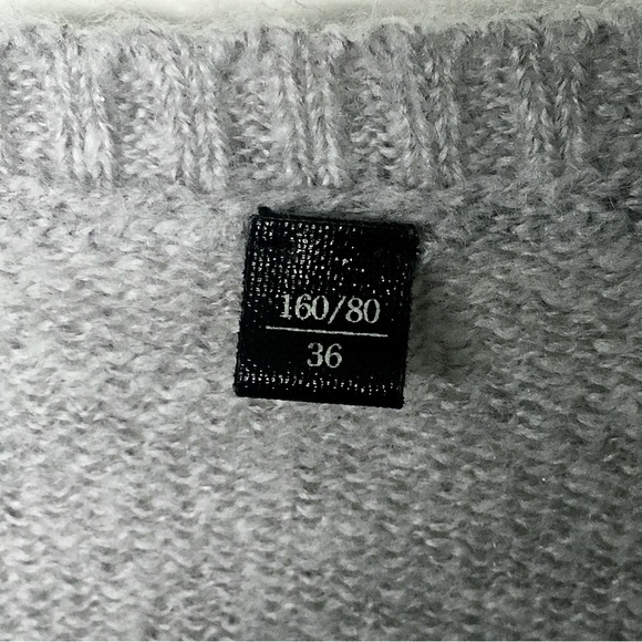 Katie Judith fuzzy fitted sweater with text detail size S - Picture 3 of 4